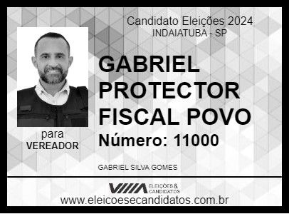 Candidato GABRIEL PROTECTOR FISCAL POVO 2024 - INDAIATUBA - Eleições