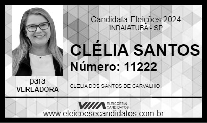 Candidato CLÉLIA SANTOS 2024 - INDAIATUBA - Eleições