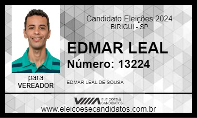 Candidato EDMAR LEAL 2024 - BIRIGUI - Eleições