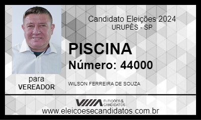 Candidato PISCINA 2024 - URUPÊS - Eleições