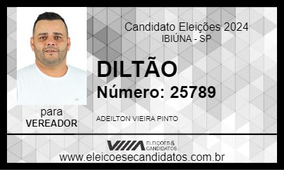 Candidato DILTÃO 2024 - IBIÚNA - Eleições