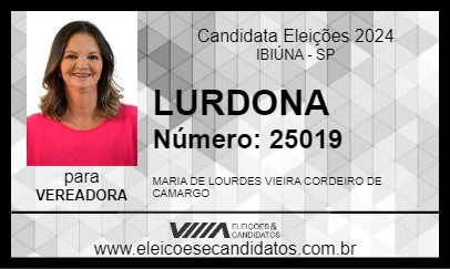 Candidato LURDONA 2024 - IBIÚNA - Eleições