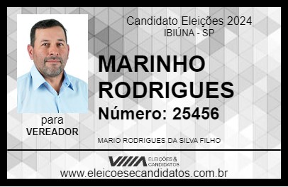 Candidato MARINHO RODRIGUES 2024 - IBIÚNA - Eleições