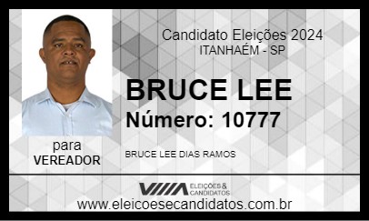 Candidato BRUCE LEE 2024 - ITANHAÉM - Eleições