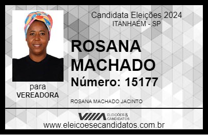 Candidato ROSANA MACHADO 2024 - ITANHAÉM - Eleições