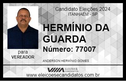 Candidato HERMÍNIO 2024 - ITANHAÉM - Eleições