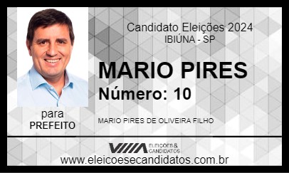 Candidato MARIO PIRES 2024 - IBIÚNA - Eleições