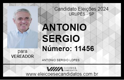 Candidato ANTONIO SERGIO 2024 - URUPÊS - Eleições