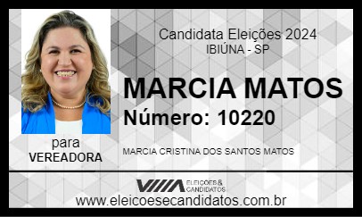 Candidato MARCIA MATOS 2024 - IBIÚNA - Eleições