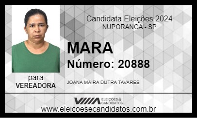 Candidato MARA 2024 - NUPORANGA - Eleições