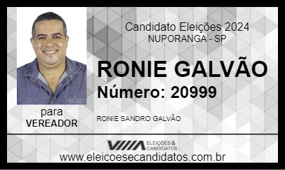 Candidato RONIE GALVÃO 2024 - NUPORANGA - Eleições