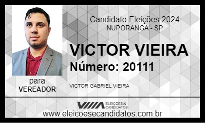 Candidato VICTOR VIEIRA 2024 - NUPORANGA - Eleições