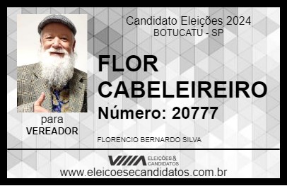 Candidato FLOR CABELEIREIRO 2024 - BOTUCATU - Eleições