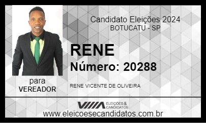 Candidato RENE 2024 - BOTUCATU - Eleições