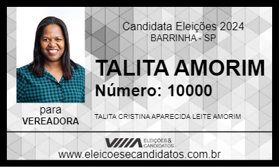 Candidato TALITA AMORIM 2024 - BARRINHA - Eleições