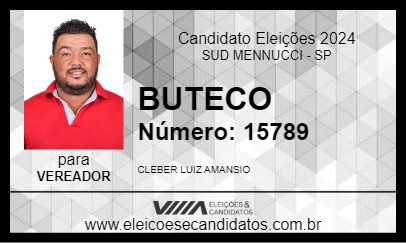 Candidato BUTECO 2024 - SUD MENNUCCI - Eleições