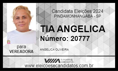 Candidato TIA ANGELICA 2024 - PINDAMONHANGABA - Eleições