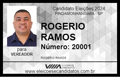 Candidato ROGERIO RAMOS 2024 - PINDAMONHANGABA - Eleições