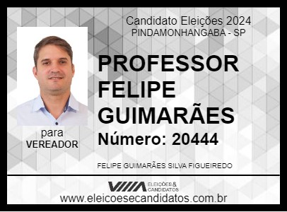 Candidato PROFESSOR FELIPE GUIMARÃES 2024 - PINDAMONHANGABA - Eleições