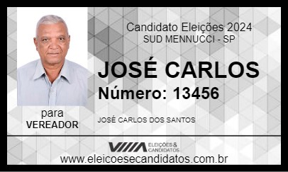 Candidato JOSÉ CARLOS 2024 - SUD MENNUCCI - Eleições