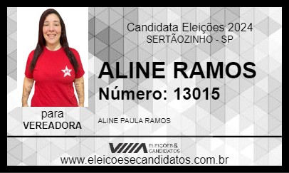 Candidato ALINE RAMOS 2024 - SERTÃOZINHO - Eleições