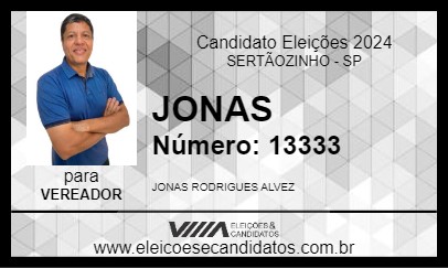 Candidato JONAS 2024 - SERTÃOZINHO - Eleições