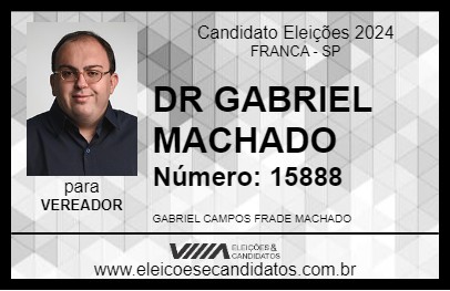 Candidato DR GABRIEL MACHADO 2024 - FRANCA - Eleições