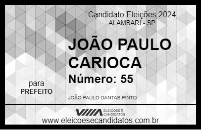 Candidato JOÃO PAULO CARIOCA 2024 - ALAMBARI - Eleições