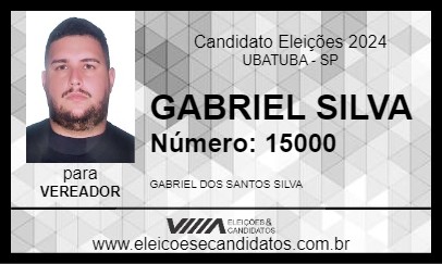 Candidato GABRIEL SILVA 2024 - UBATUBA - Eleições