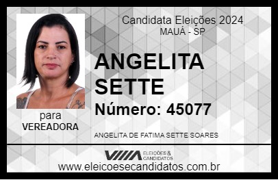 Candidato ANGELITA SETTE 2024 - MAUÁ - Eleições