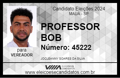 Candidato PROFESSOR BOBBY 2024 - MAUÁ - Eleições