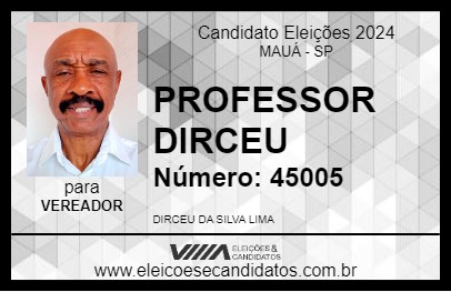 Candidato PROFESSOR DIRCEU 2024 - MAUÁ - Eleições