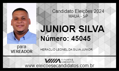 Candidato JUNIOR SILVA 2024 - MAUÁ - Eleições