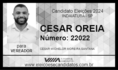 Candidato CESAR OREIA 2024 - INDAIATUBA - Eleições