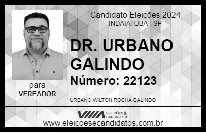 Candidato DR. URBANO GALINDO 2024 - INDAIATUBA - Eleições