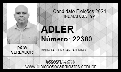 Candidato ADLER 2024 - INDAIATUBA - Eleições