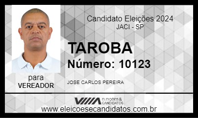 Candidato TAROBA 2024 - JACI - Eleições