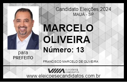 Candidato MARCELO OLIVEIRA 2024 - MAUÁ - Eleições