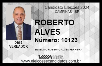 Candidato ROBERTO ALVES 2024 - CAMPINAS - Eleições