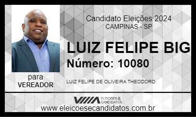 Candidato LUIZ FELIPE BIG 2024 - CAMPINAS - Eleições