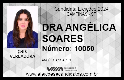 Candidato DRA ANGÉLICA SOARES 2024 - CAMPINAS - Eleições