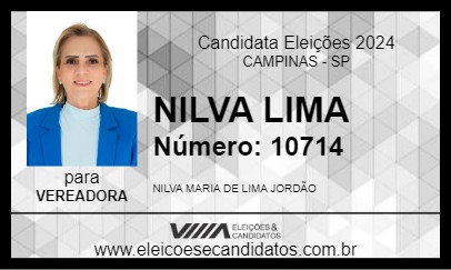 Candidato NILVA LIMA 2024 - CAMPINAS - Eleições