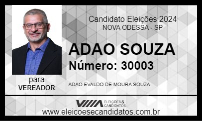 Candidato ADAO SOUZA 2024 - NOVA ODESSA - Eleições