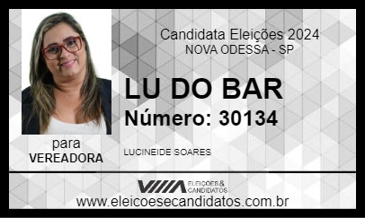 Candidato LU DO BAR 2024 - NOVA ODESSA - Eleições