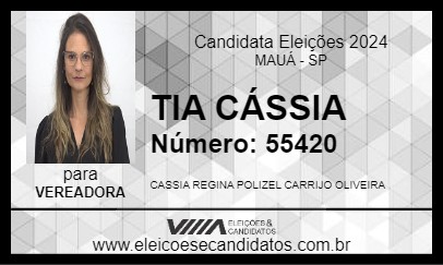 Candidato TIA CÁSSIA 2024 - MAUÁ - Eleições