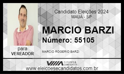 Candidato MARCIO BARZI 2024 - MAUÁ - Eleições