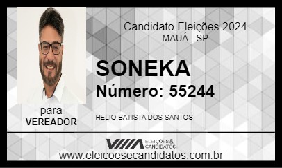 Candidato SONEKA 2024 - MAUÁ - Eleições