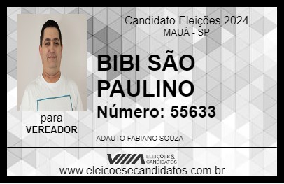 Candidato BIBI SÃO PAULINO 2024 - MAUÁ - Eleições