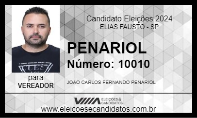 Candidato PENARIOL 2024 - ELIAS FAUSTO - Eleições