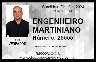 Candidato ENGENHEIRO MARTINIANO 2024 - PERUÍBE - Eleições